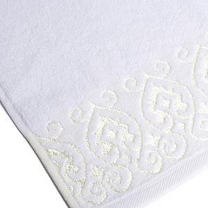 Полотенце махровое 70х130см LUCKY Итальянский бордюр айвори хлопок 100% 000000000001212838