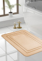 Коврик для ванной 55x80см DE'NASTIA Soft Collection мемори бежевый полиэстер 000000000001215834