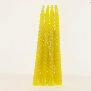 РУСАЛОЧКА Свечи витые 4 штуки желтые 730641 000000000001189302