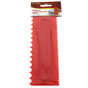 Гребень кондитерский "Крем" 22,4х7,3х1см VL80-345. Изготовлено из пластмассы (полипропилен). 000000000001190164