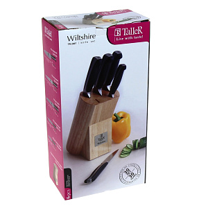 Набор ножей с подставкой 6 предметов TALLER Уилтшир 000000000001069034