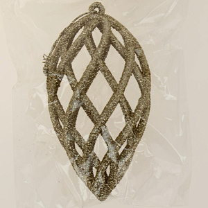 Декоративное украшение 12х6,5см Шишка пластик R010529 000000000001192287