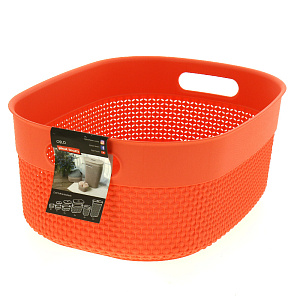 Корзина для хранения PLAST TEAM OSLO 12л коралл РТ1352/ПЦСКОРАЛ 000000000001187586