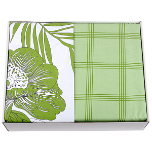 Комплект постельного белья 1,5-спальный LUCKY Buenas noches Tropic Пододеяльник на молнии145х215см простыня150х215см наволочка70х70см-2шт сатин хлопок 000000000001212489