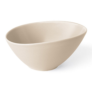 Тарелка суповая 500мл DE'NASTIA Оливки-однотон молочный фарфор 000000000001217761