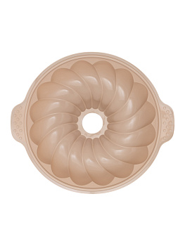 Форма для выпечки 28x6,5см DE'NASTIA с отверстием бежевый силикон 000000000001219664