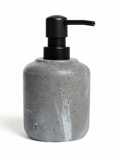 Диспенсер для жидкого мыла 300мл 8,5см DE'NASTIA Ronda белая волна серый полирезина 000000000001227017