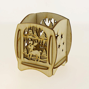 Подсвечник для свечи LED 9*9*10 8015 000000000001180395