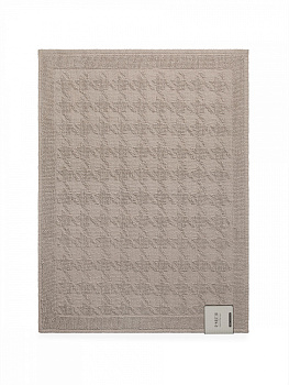 Коврик универсальный 60x80см DE'NASTIA Гусиные лапки букле бежевый хлопок 000000000001228481