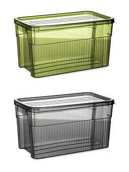 Органайзер для хранения мелочей 28х14см с крышкой в ассортименте полипропилен 000000000001227849