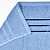 Полотенце махровое 50х90см СОФТИ бордюр с 3 полосками синее плотность 380гр/м 100% хлопок 000000000001212204
