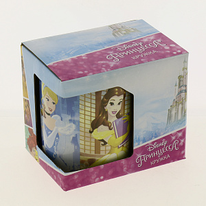 Кружка 350 мл Disney СЛЕДУЙ ЗА МЕЧТОЙ, ПРИНЦЕССА  в под упаковке DPM350-1gb 000000000001169385