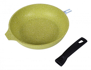 Сковорода 24см KUKMARA Trendy style съемная ручка антипригарное покрытие lime алюминий 000000000001209103
