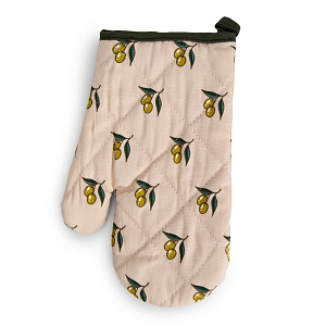 Набор кухонный (рукавица 18х26см + прихватка 17х17см) СОФТИ Оливки бежевый хлопок 100% 000000000001218609