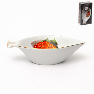 Икорница 4,8х9х17,5см GUTERWAHL Party Time Красная икра фарфор 000000000001197789