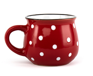 Кружка 350мл Горох в ассортименте глазурованная керамика 000000000001217663
