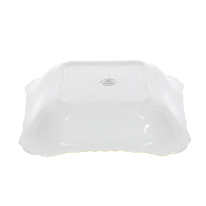 Квадратный салатник Золотая отводка Porcelaine Czech Gold Hands, 24 см 000000000001136251