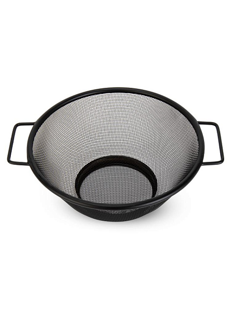 Дуршлаг 24х28,5х9,5см с двумя ручками черный нержавеющая сталь 000000000001228188