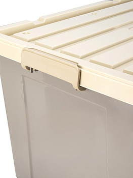 Контейнер для хранения 155л с крышкой прямоугольгый серый полипропилен 000000000001227853