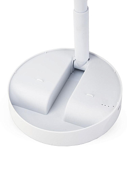 Вентилятор настольный 16,8х8,7х36см 5В 5Вт складной 1скорость регулировка наклона регулировка высоты питание от USB белый пластик 000000000001227267