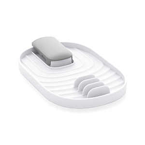 Органайзер/подставка для кухонных принадлежностей 11,5x18x2,2см DE'NASTIA белый пластик 000000000001223015