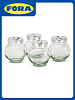 Набор банок 4шт 180мл FORA с крышкой стекло/полипропилен