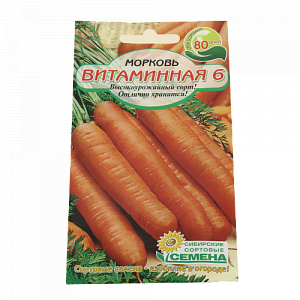 Семена Морковь Витаминная 6 2г Р (ссс) ЛИДЕР ПРОДАЖ! СС000165 пакет 000000000001183737