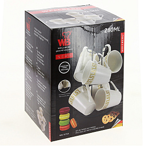 Набор кружек Wellberg, фарфор, 7 предметов 000000000001172374