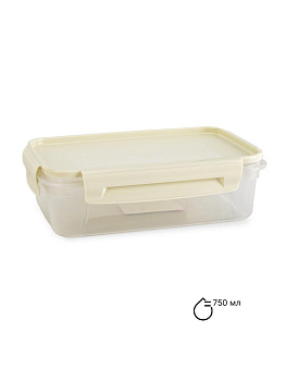 Контейнер с крышкой 750мл PHIBO LOCK&OK светло-серый пластик 000000000001229618