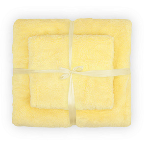 Набор полотенец 35х75см+140х70см желтый микрофибра полиэстер 000000000001218073