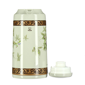 Термос со стеклянной колбой Лавр серый Tiger, 1.0л, металлический 000000000001124192