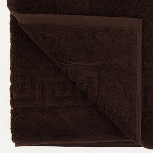 Полотенце для ног 50х70см АЛТЫН АСЫР Стандарт жаккардовое 700гр/м2 Без бордюра Коричневое махровое АА005005 000000000001205421