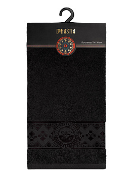 Полотенце 70х130см DE'NASTIA ТАЛИСМАН 1 черный хлопок-100% 000000000001215352