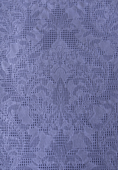 Покрывало 150x200см LUCKY Листья с бахромой синее 100% хлопок 000000000001212554