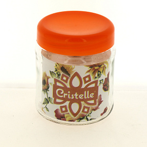 Банка для хранения 450 мл оранжевая крышка 122-13102 000000000001182807