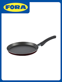 Сковорода блинная 22см FORA антипригарное покрытие бакелитовая ручка бордо алюминий 000000000001194961