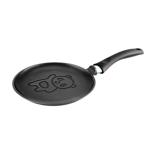 Сковорода блинная 24см  НЕВА МЕТАЛЛ ПОСУДА ПАНДА Литая алюминий 000000000001225732