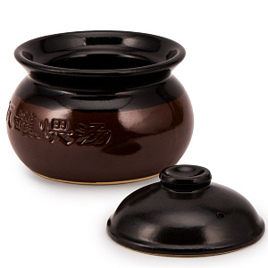 Горшок для запекания 1,1л коричневый глазурованная керамика 000000000001217289