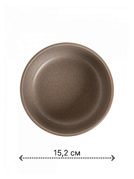 Салатник 15,2см/750мл DE'NASTIA Графит бежевый матовая керамика 000000000001227038