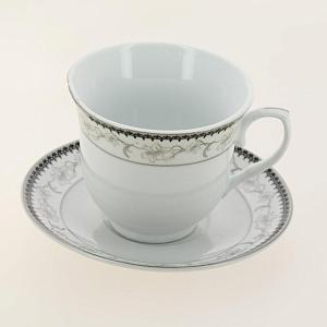 Набор чайный 12 предметов 220мл (6 чашек + 6 блюдец) GUTERWAHL ВЕНЕРА киффа ПУ фарфор 114-19008 000000000001205651