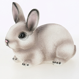 Фигурка декоративная 15см Кролик №1 какао гипс 000000000001213230