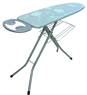 Доска гладильная ZALGER, моноблок, подставка для утюга, розетка, высота70-90см арт 500-705 000000000001191155