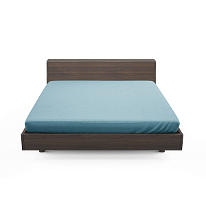 Простыня на резинке 200х200х25см LUCKY светло-синяя поплин хлопок 100% 000000000001216629