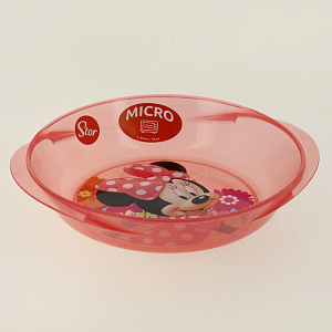 Миска пластиковая с ручками для СВЧ Минни Маус Цветы Stor 274513/14524 000000000001193659