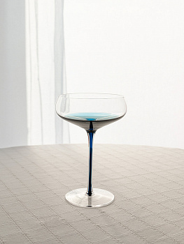 Бокал-креманка 240мл DE'NASTIA Gravity синий стекло 000000000001228682