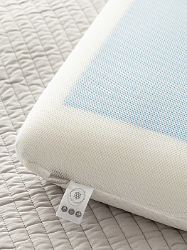 Подушка анатомическая 58x38x13см DE'NASTIA Dream мемори с охлаждающим гелем белый полиэстер/пенополиуретан 000000000001226888