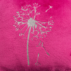 Наволочка "Этель" Одуванчик", вишневая, р-р 40 х 40 см, 100 % п/э 2853381 000000000001185430