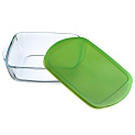 Форма для запекания 23х15х6,5см 1,1л PYREX прямоугольная с крышкой стекло 000000000001094399