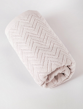 Полотенце махровое 50х90см LUCKY Зигзаг светло-серый хлопок 100% 000000000001214723