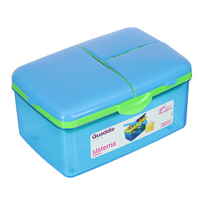 Ланчбокс 4-х секционный с бутылкой Sistema, 2л 000000000001148951